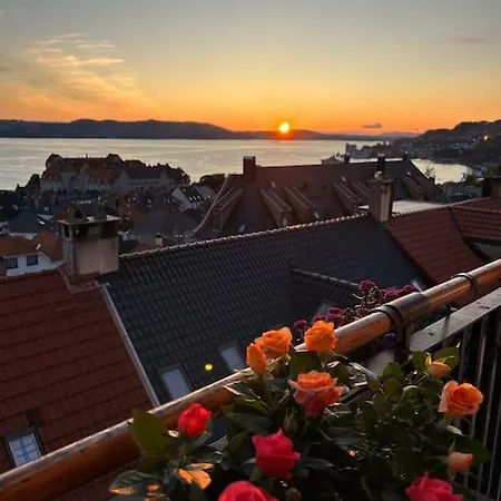 Nydelig Leilighet, Privat Balkong, Topp Utsikt Bergen
